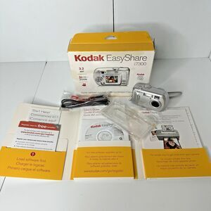 Kodak EasyShare CX7300 Digital Camera 3.2 MP, Manual, Cord, Dock, Box WORKS